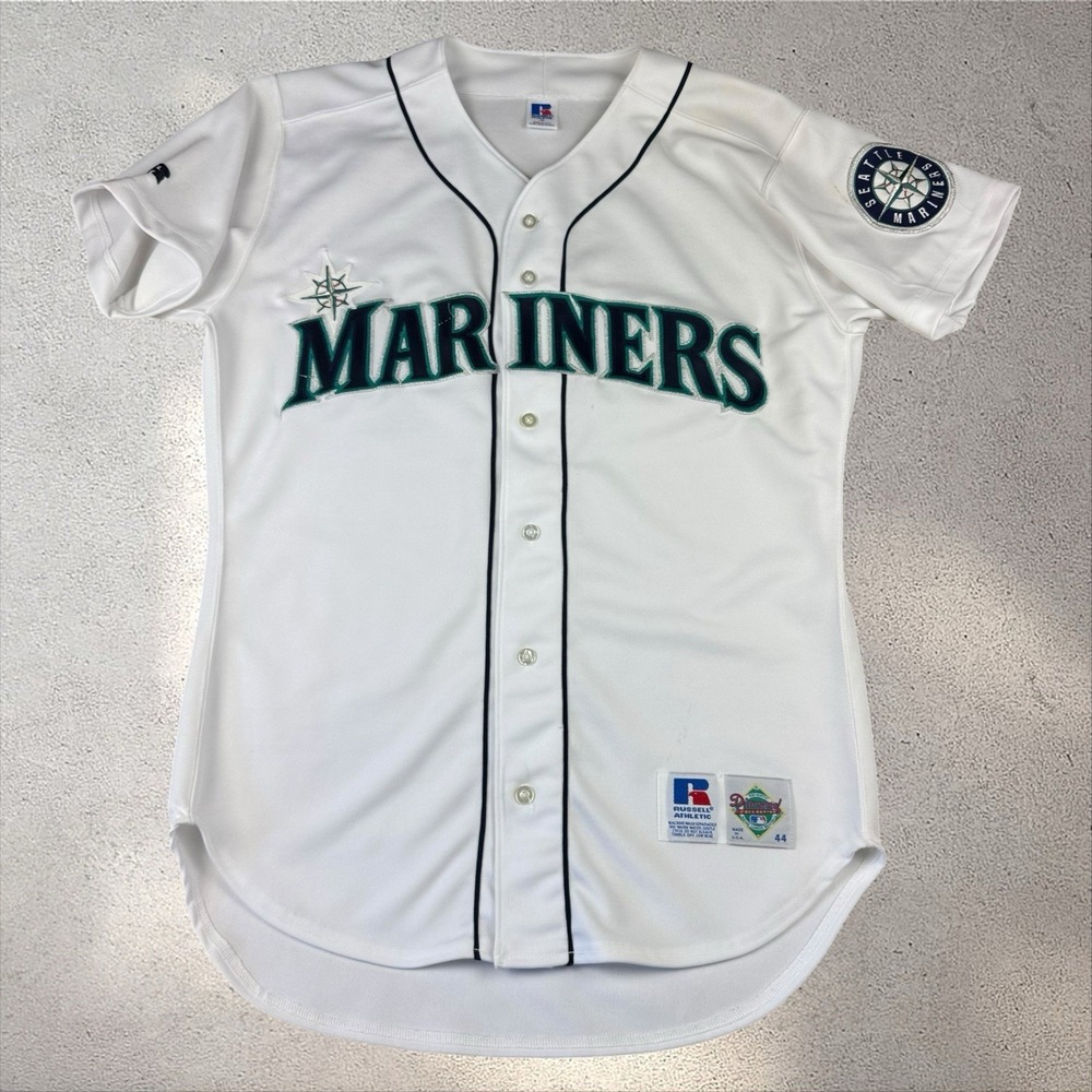 Vintage Russell Athletic Seattle Mariners Auth Diamond Collection MLB Jersey 44